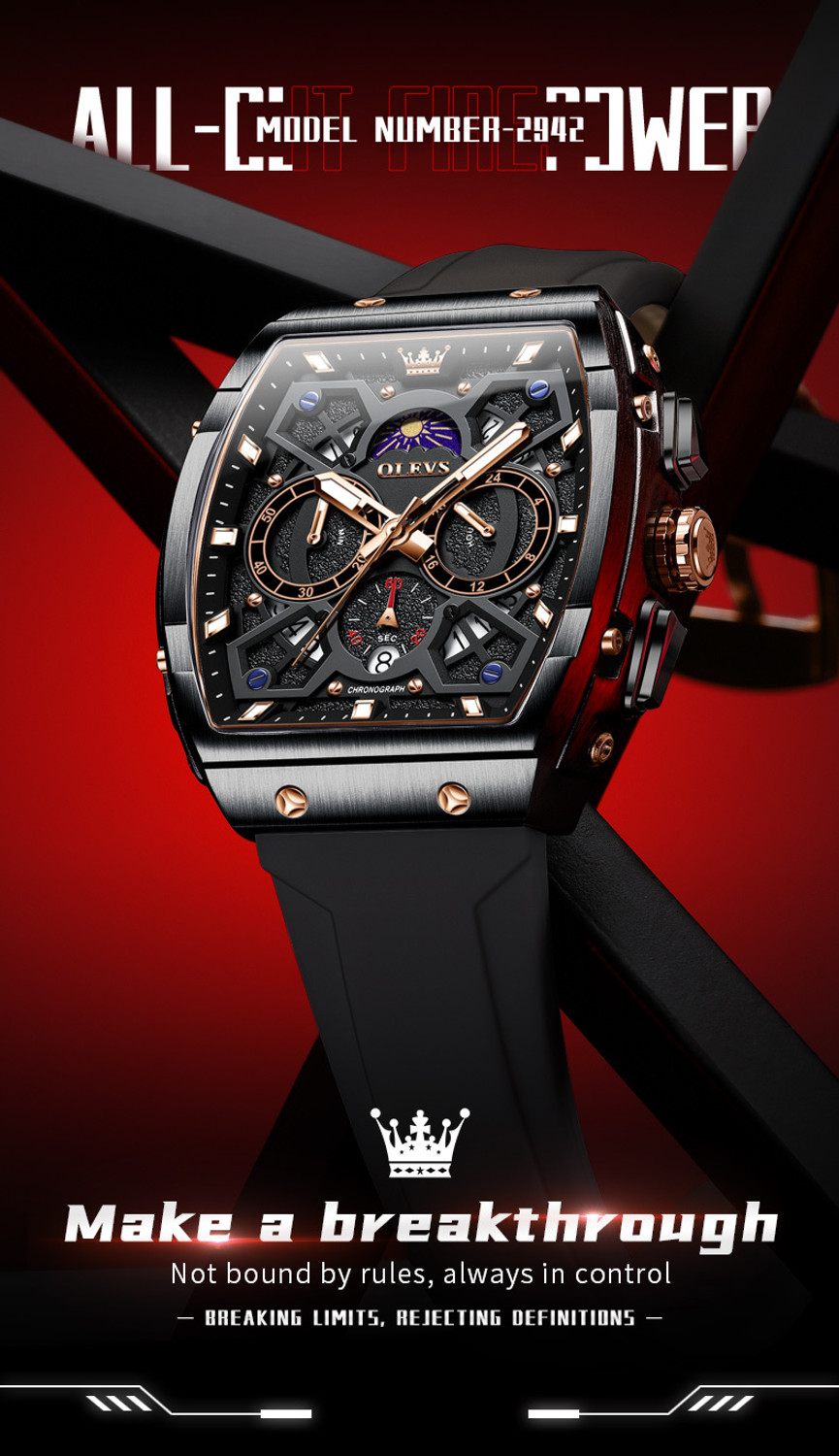 Image of OLEVS OL2942M-3 Analog Watch - For Men