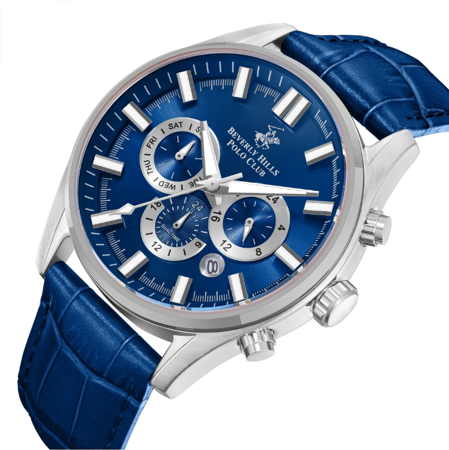 Image of Beverly Hills Polo Club BEVER HILLS POL CLUB Men Multi Function Dark Blue Dial Watch - BP5030Y.399 Beverly Hills Polo Club Analog Watch - For Men