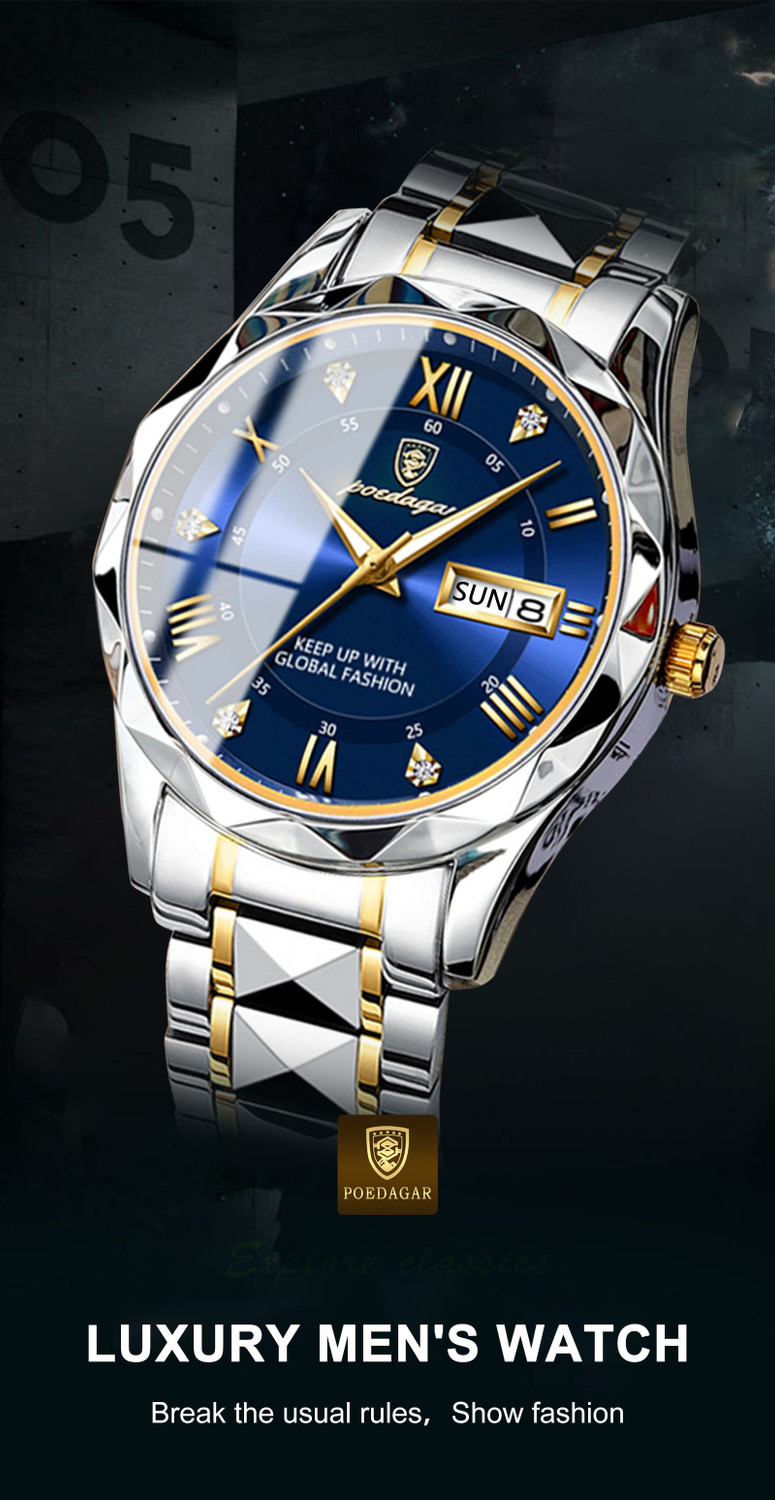 Image of POEDAGAR PD615G-A Analog Watch - For Men