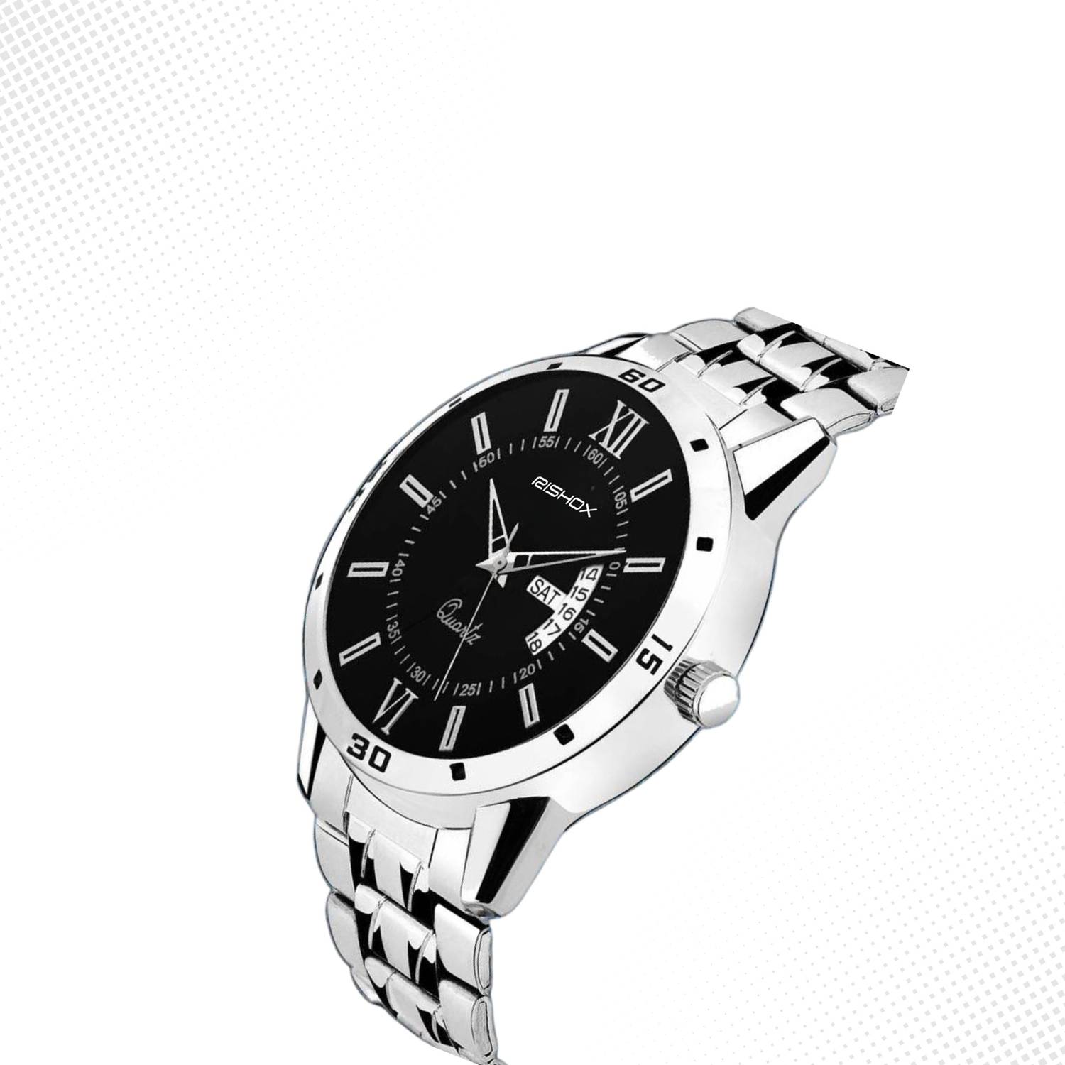 Rishox RX-20 Chain-DD Rishox Elegant Quartz Watch For Men With Day