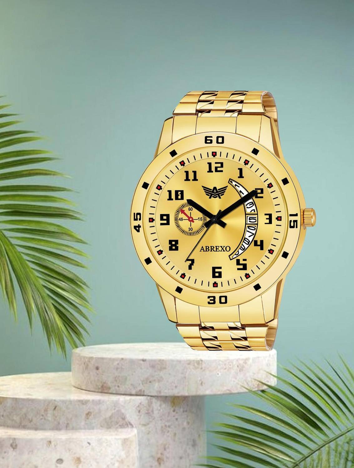 ABREXO Abx8888-Gold Analog Watch  - For Boys