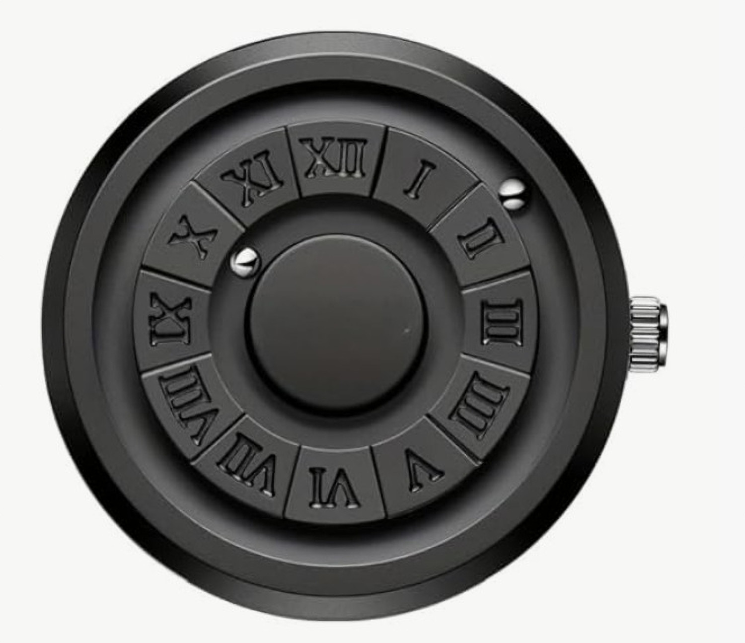 Image of ABC black leather ball watch Analog Watch - For Men