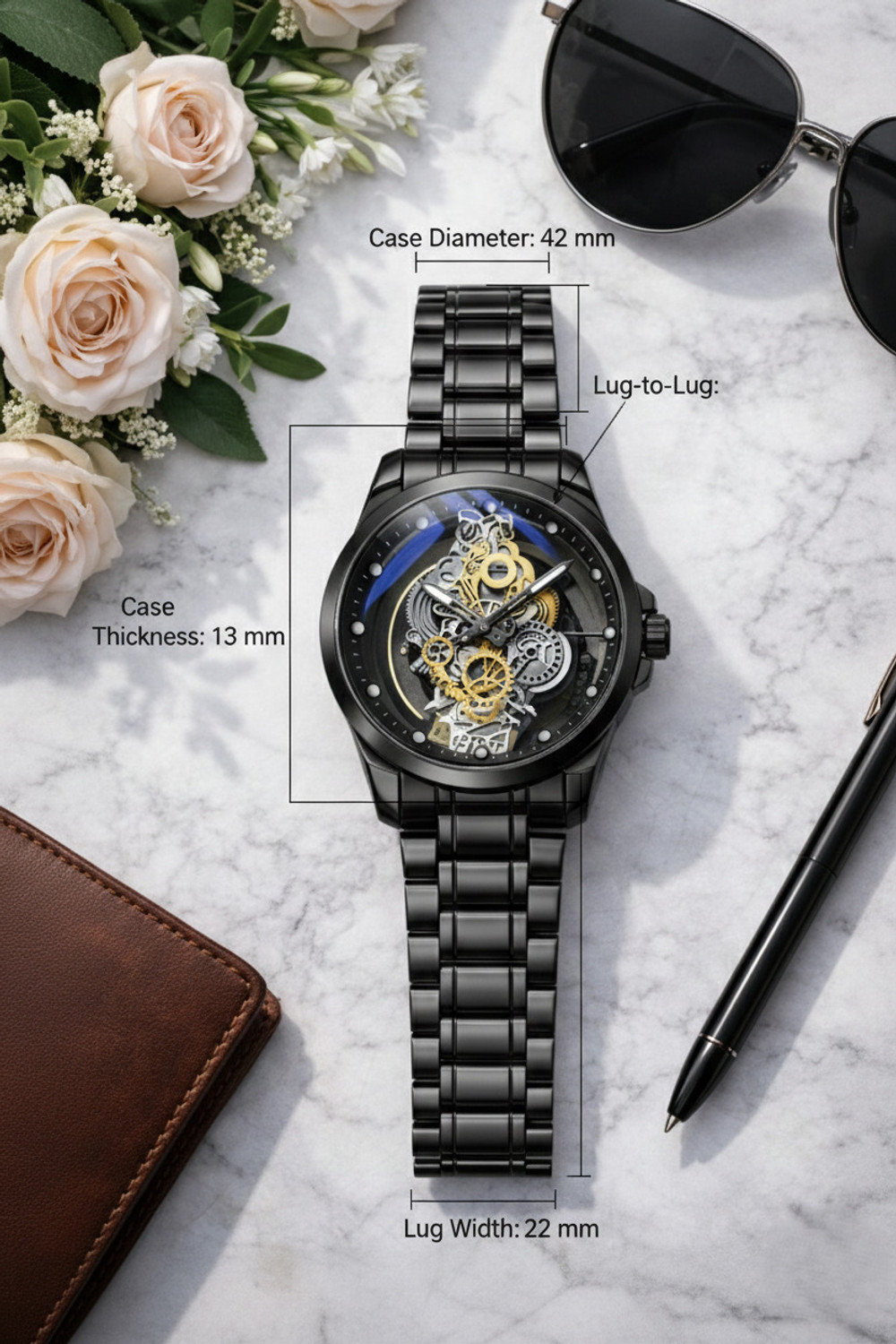 Image of YARA Special Editiion AQ 02 Skelton Wtch 75563 Analog Watch - For Men