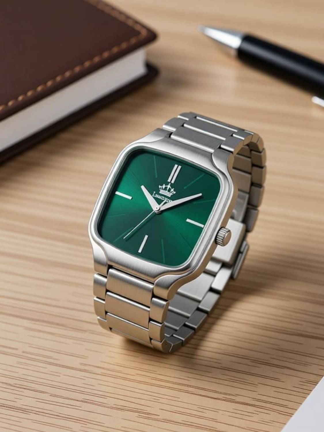 LIMESTONE Men's Square Dial Quartz Watch - Image 2