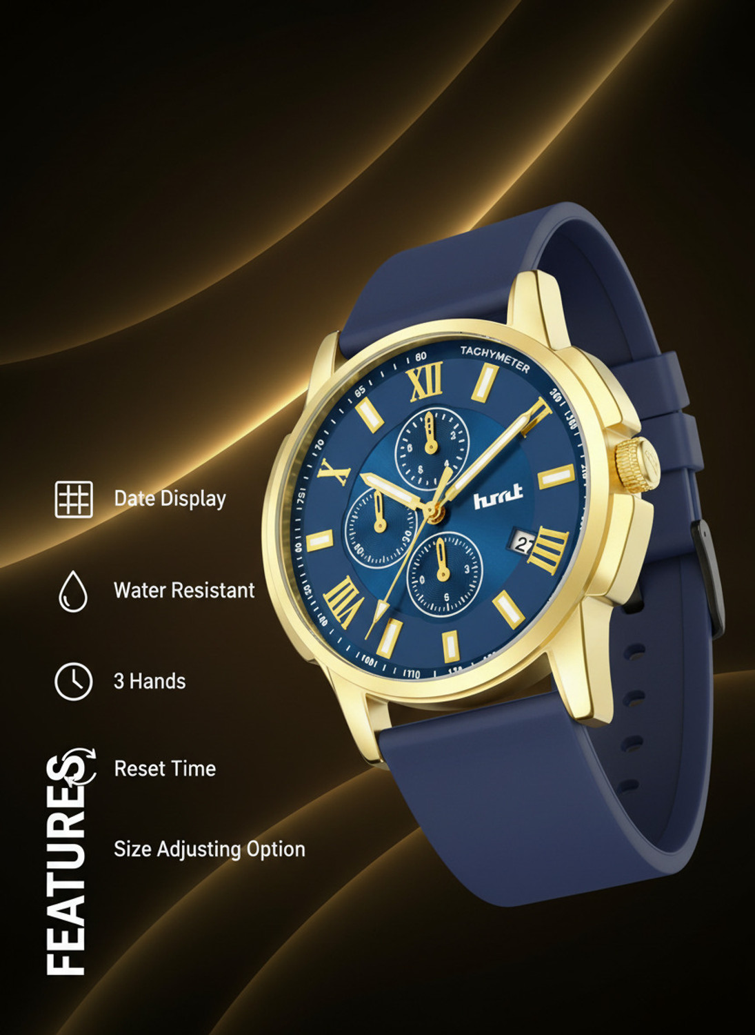 Image of HMT DLX Legacy Series Date Functioning Analog Watch - For Men