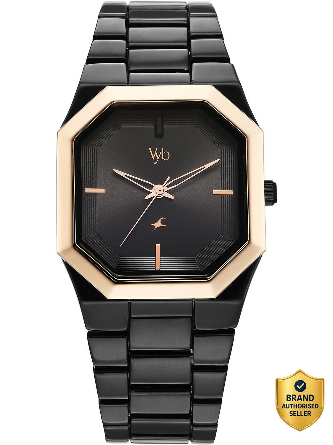 Image of Fastrack Vyb Pioneer Fastrack Vyb Pioneer Quartz Black Dial Black Strap Analog Watch - For Men
