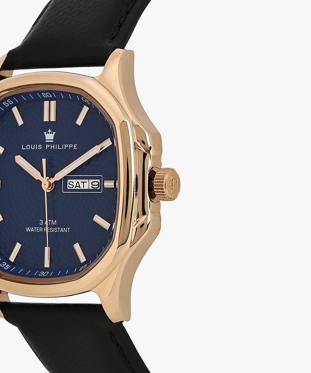 Image of Louis Philippe Day-Date Blue Dial Analog Watch Analog Watch - For Men