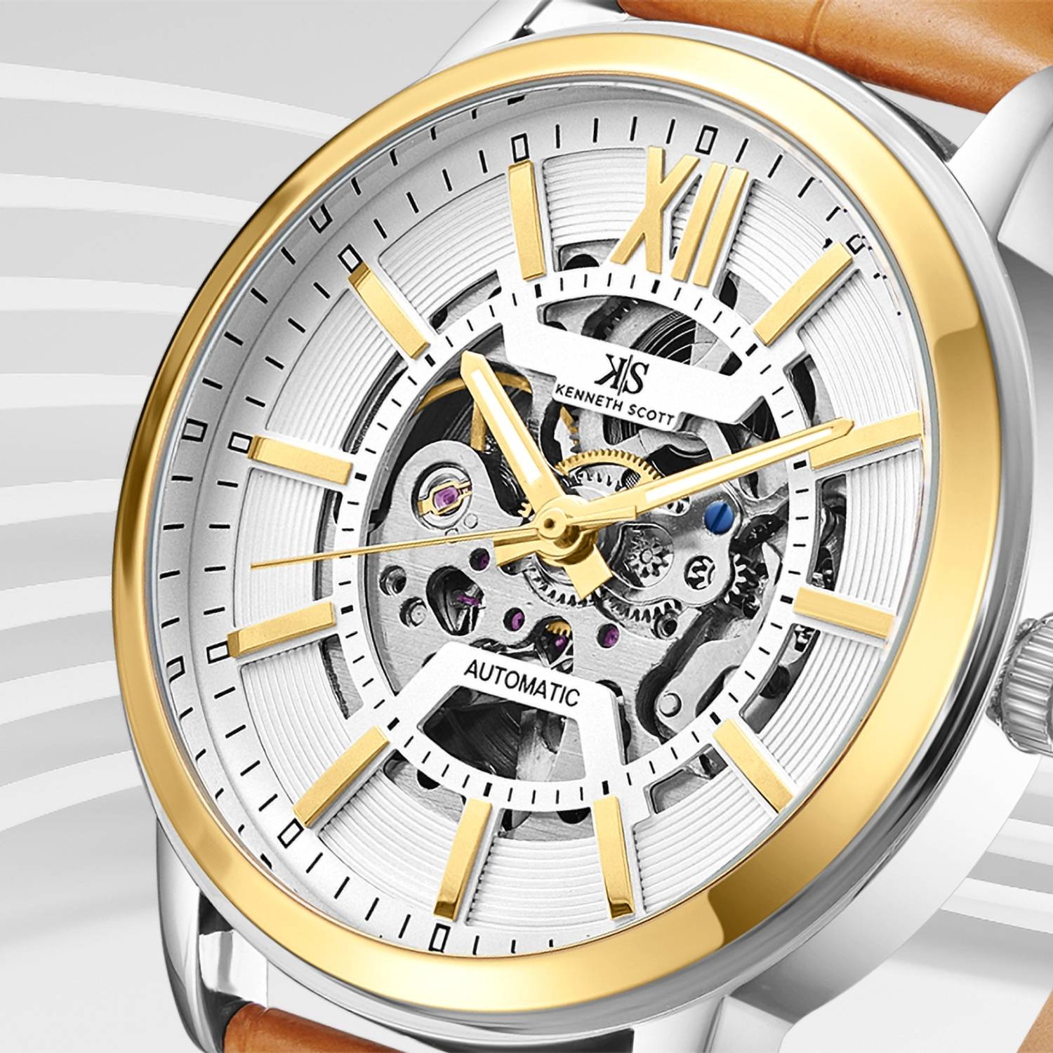 Kenneth Scott K24323-TLFW Automatic Analog Watch for Men - Image 5