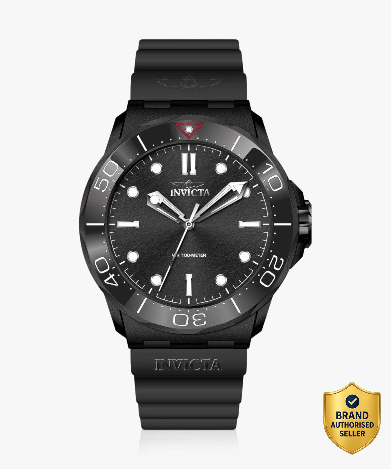 Image of INVICTA 46389 Coalition Forces Black Dial Analog Watch - For Men