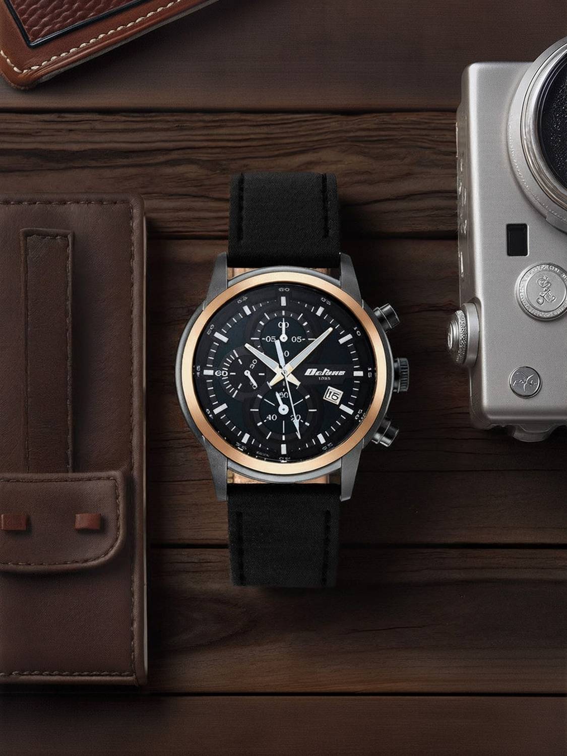 「おっさん」 Titan Titan Octane Chronograph Forest Green Dial Black