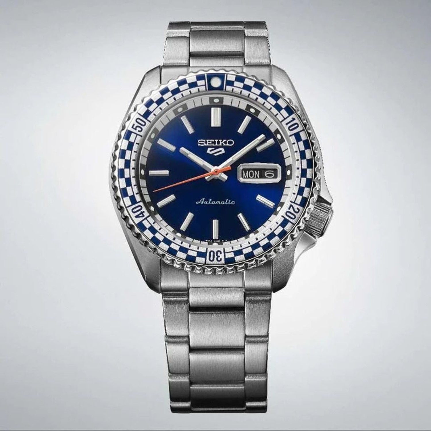 Image of Seiko Seiko Checker Flag Special Edition 5 Sports Automatic Watch for Men-SRPK65K1 Analog Watch - For Men