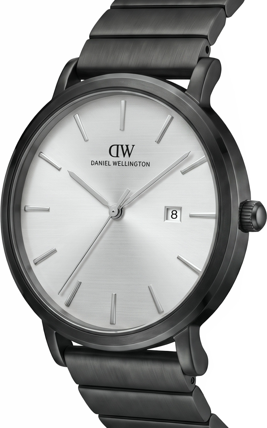 Image of DANIEL WELLINGTON Date Display, Grey Dial Analog Watch - For Men DW0DG0802