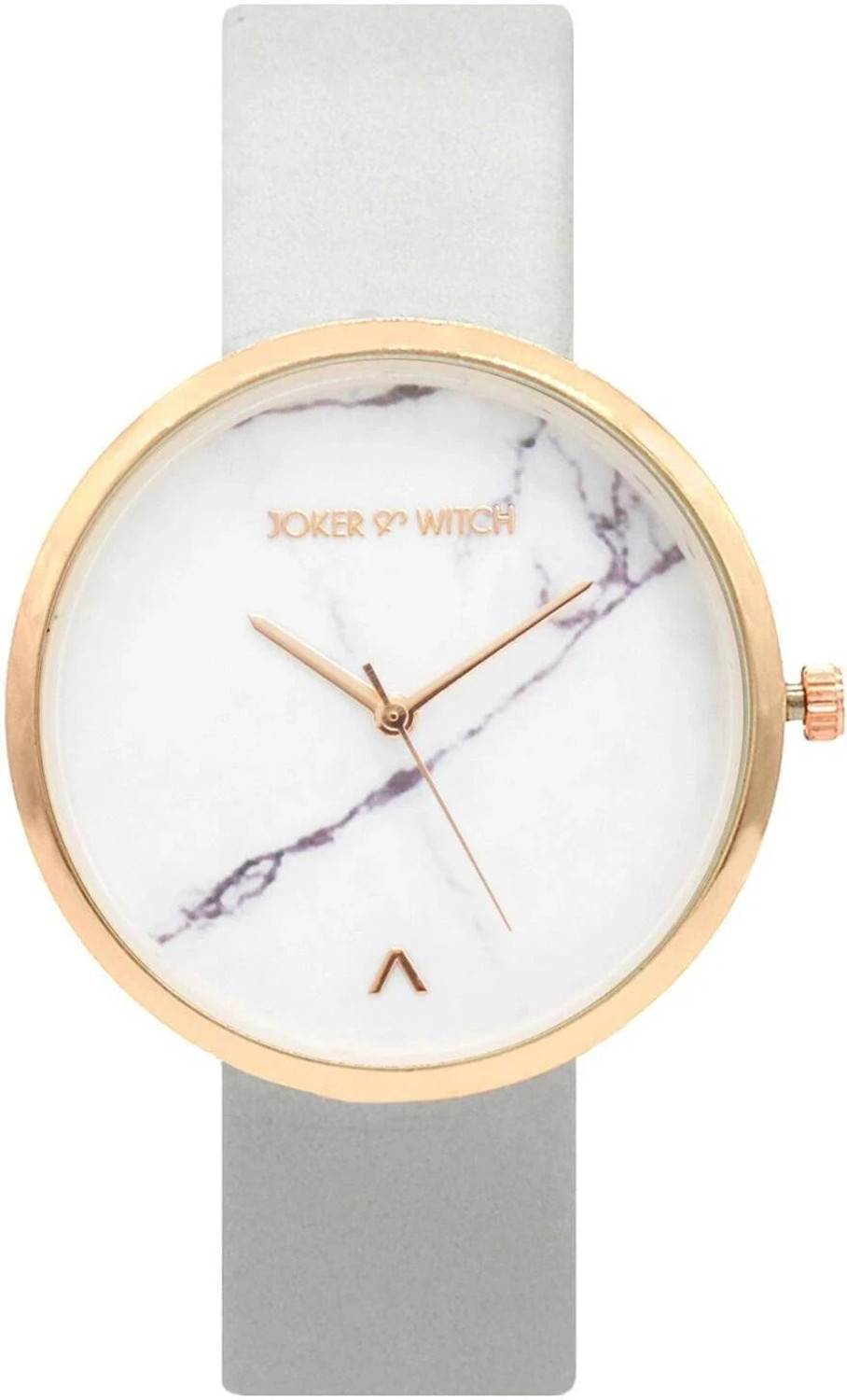 Image of Joker & Witch Jokr & Wich Hailey 36mm White Dial 18mm Grey Faux Leather Watch for Women Analog Watch - For Women
