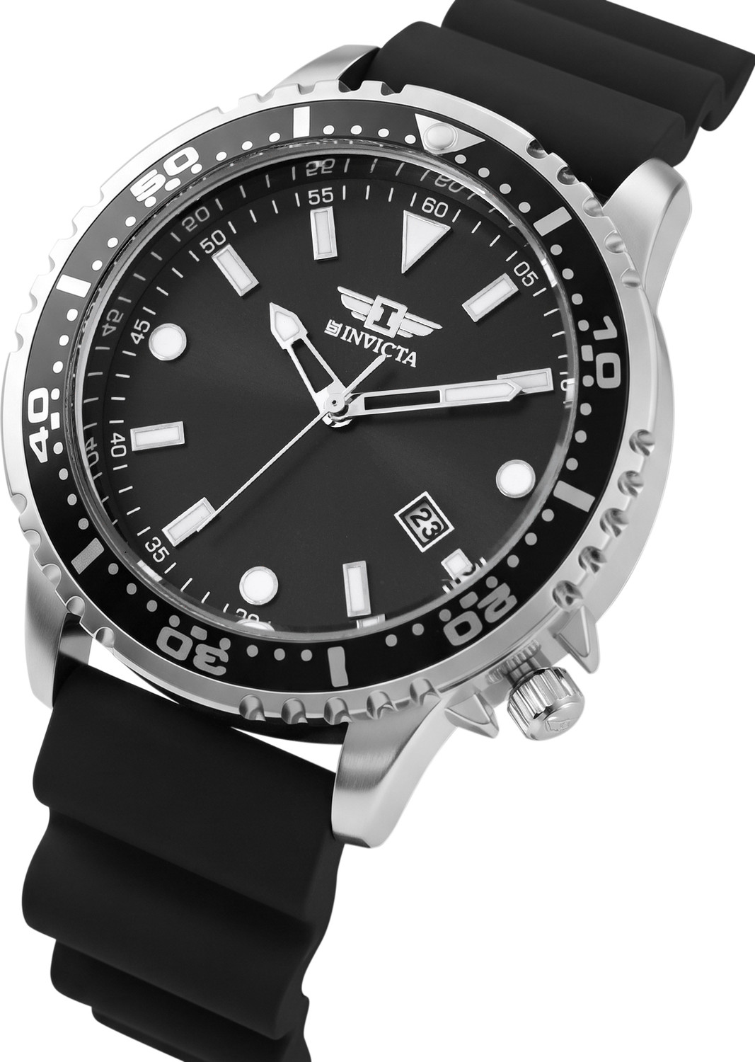 Image of INVICTA I-By Invicta Quartz Black Dial Analog Watch - For Men IBI26001