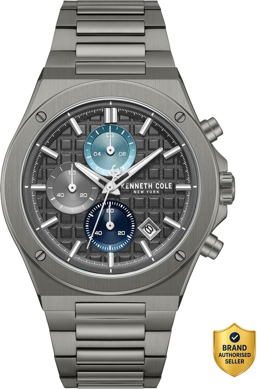 Image of Kenneth Cole Sport Kenneth Cole Sport Quartz Gun Dial Gun Stainless Steel Strap Analog Watch - For Men