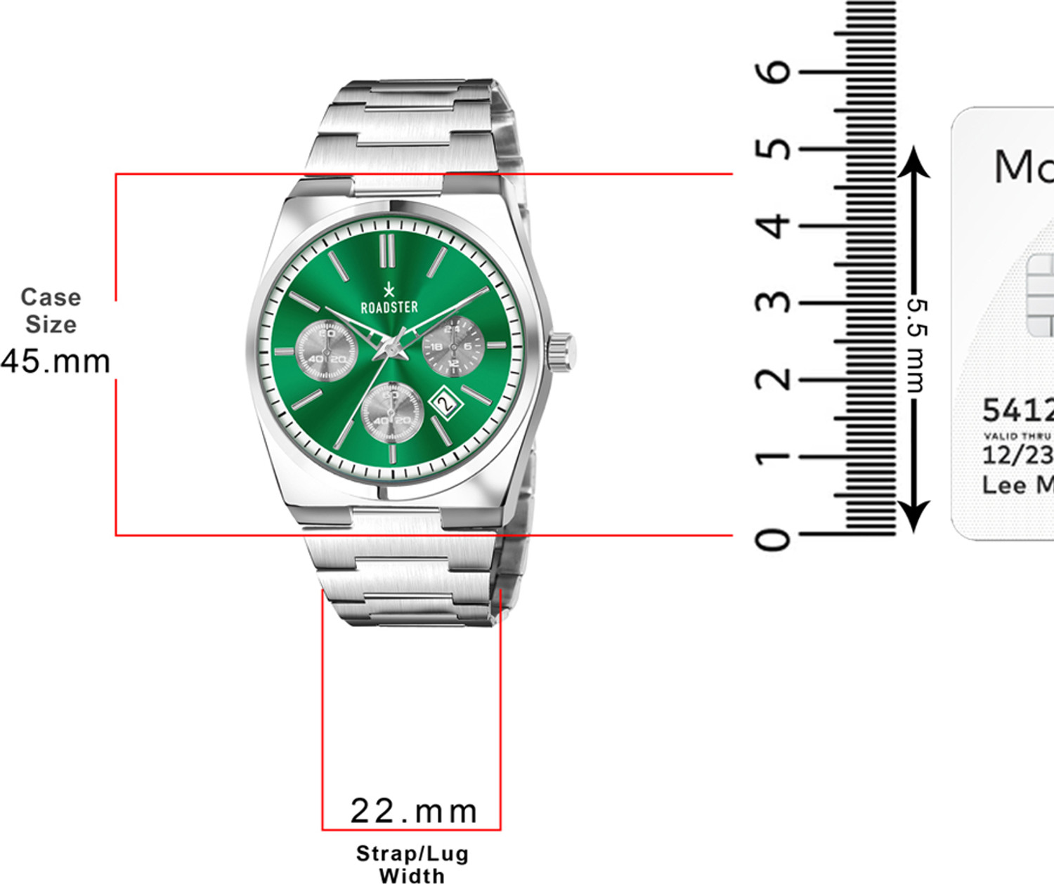Image of Roadster RDSTR-9507 Roadster Stainless Steel Chain Watch For Mens Quartz Wrist Chrono Brand Classic Analog Watch - For Men