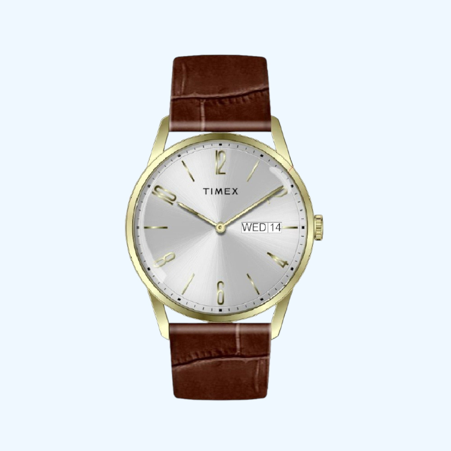 Image of TIMEX TWEG25508 Trendline Round 41mm Silver Dial Analog Watch - For Men