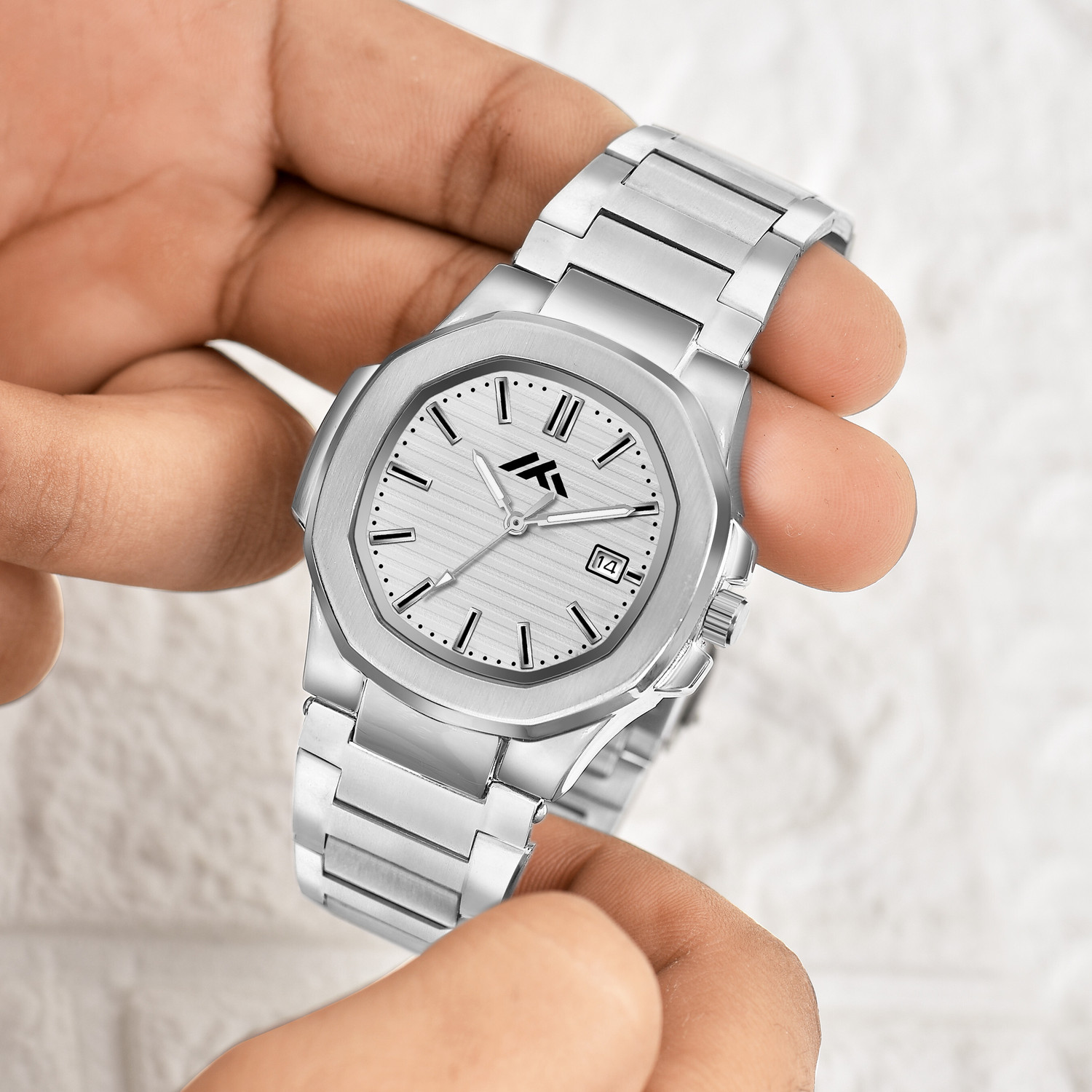 Image of Blue Pearl Date Function SW-801 Date Functioning Series Square Dial Boys Watch with Quartz Mevhanism Analog Watch - For Men