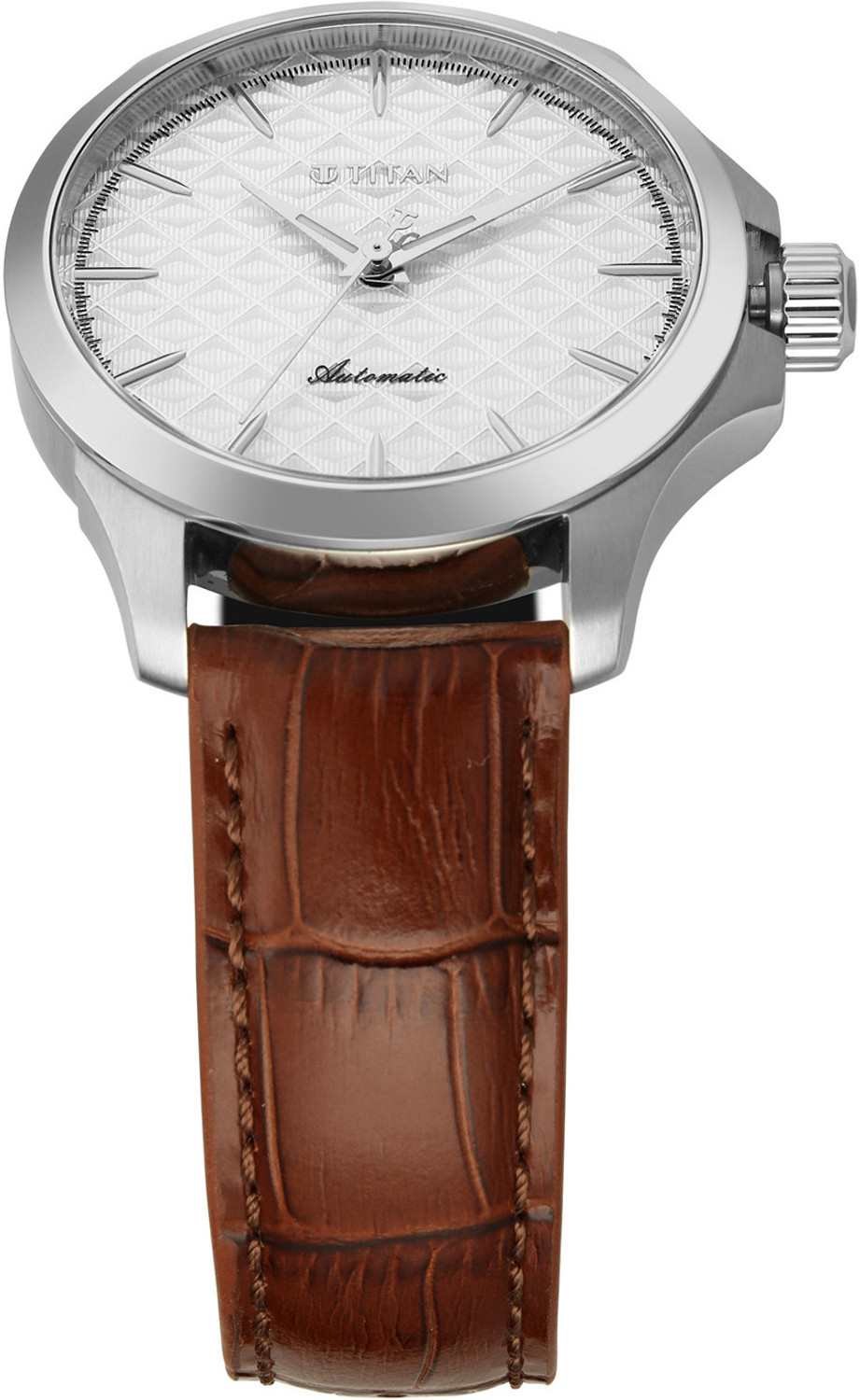 Image of Titan Signature Automatic Signature Infinium 72 Hour Power Reserve Automatic 3 Hands White Dial Analog Watch - For Men