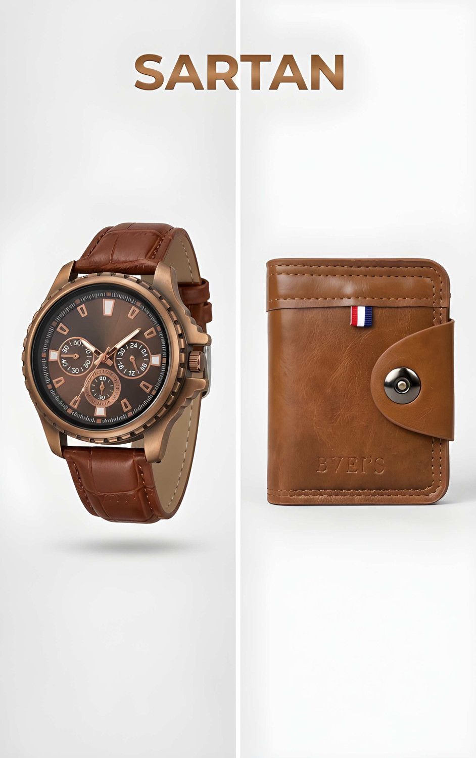 Image of SARTAN Men's Watch Wallet Combo SARTAN Men's Watch Wallet Combo Analog Watch - For Men