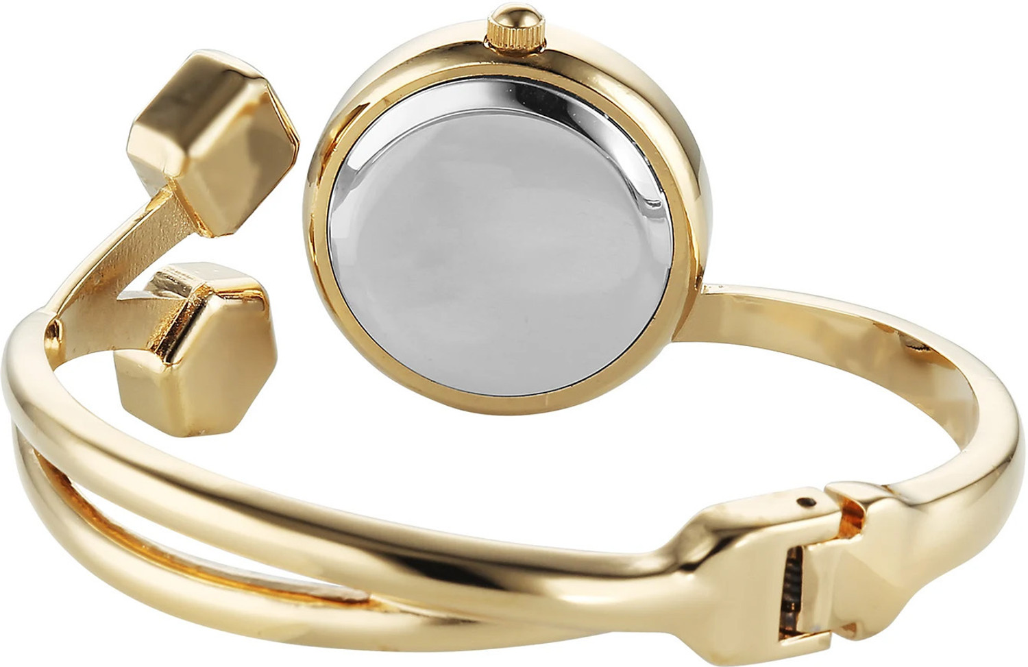 Image of SONATA Aura 2 Sonata Aura 2.0 Quartz White Dial Gold Stainless Steel Strap Analog Watch - For Women