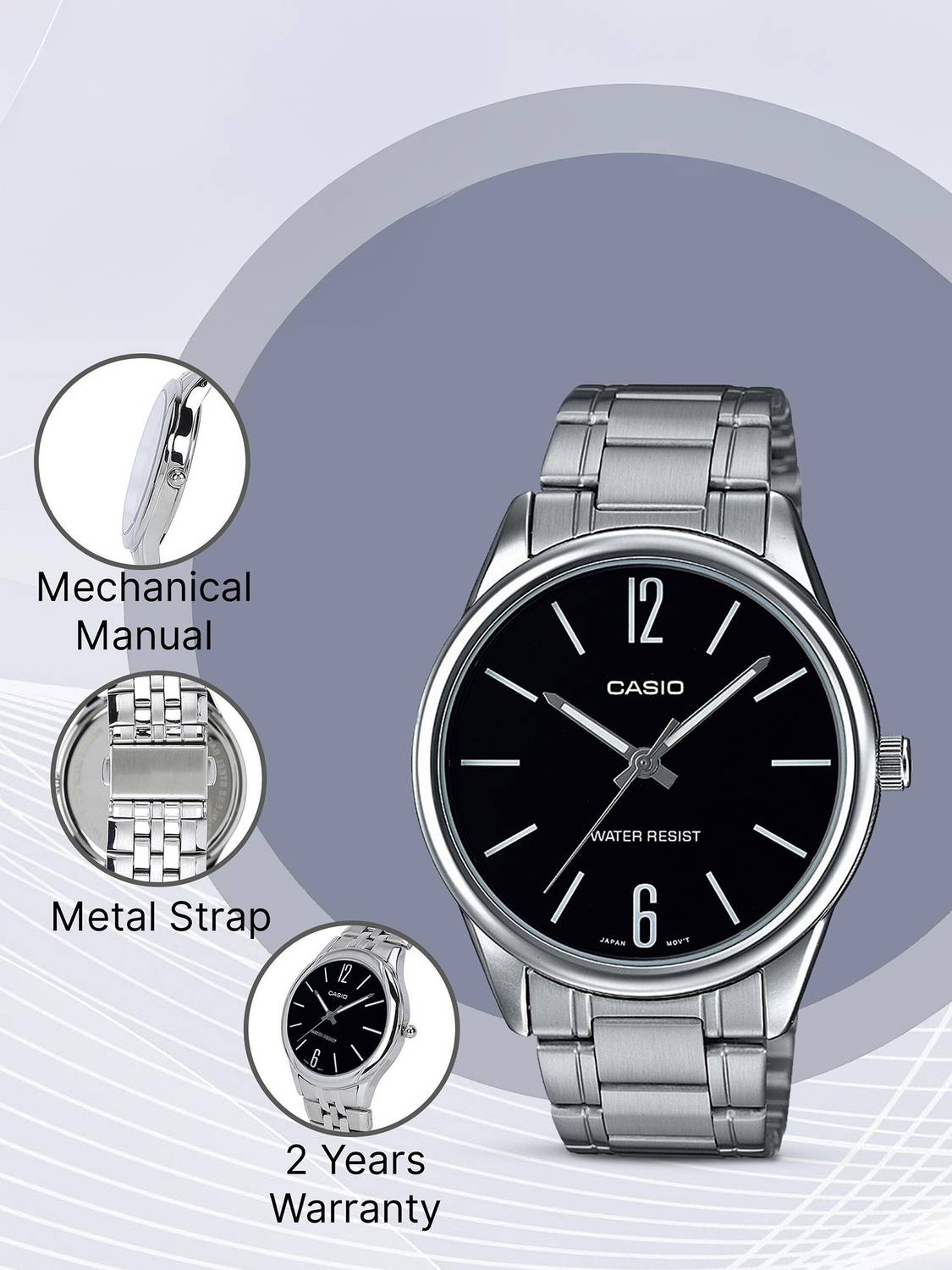 CASIO MTP-V005D-1BUDF Analog Watch - Men - Image 4