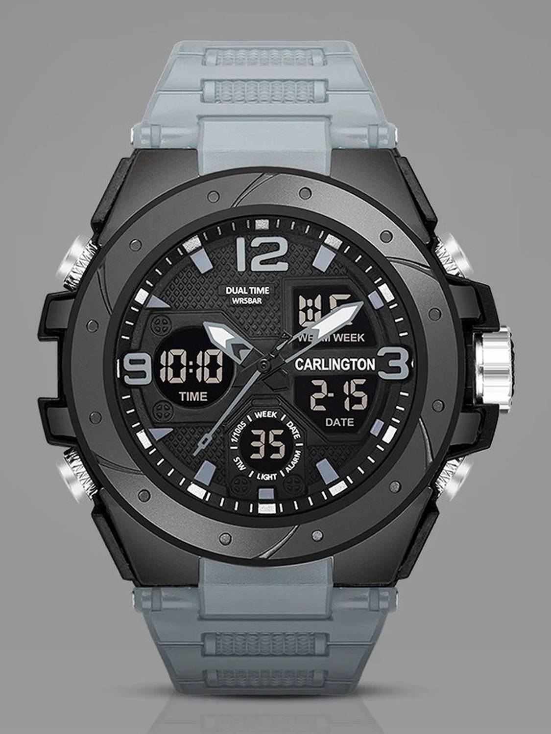 Carlington Endurance 9105 Grey Endurance Series Analog-Digital