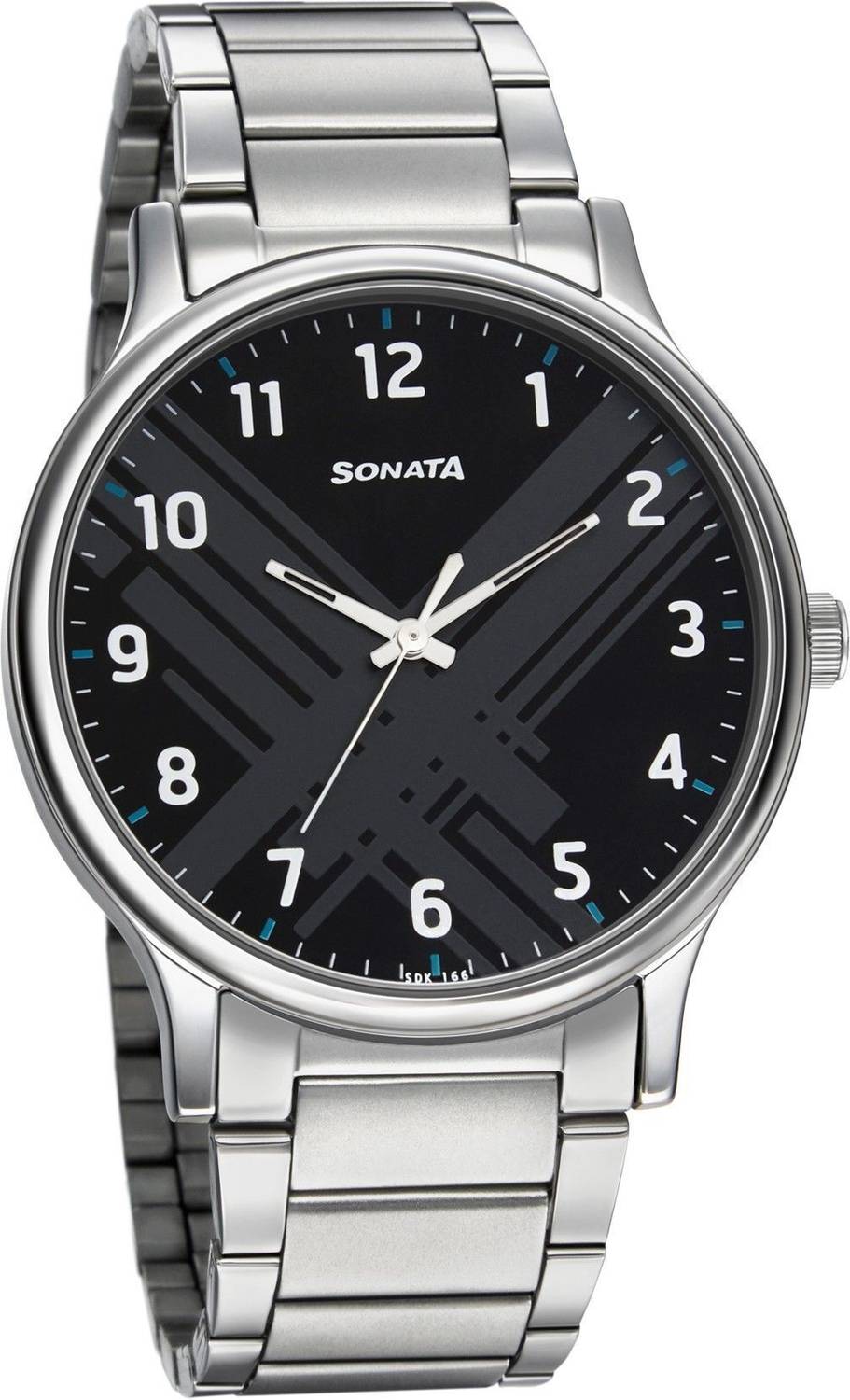Sonata NP77105SM02W Black Dial Men's Watch - Image 2