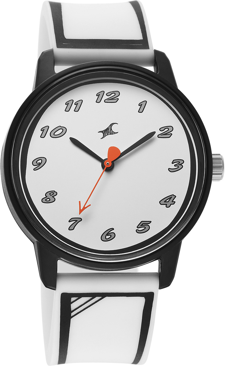 Image of Fastrack Zine Fastrack Tees Unisex Zine Black Dial Quartz Analog Watch - 38145PP08W Analog Watch - For Men & Women