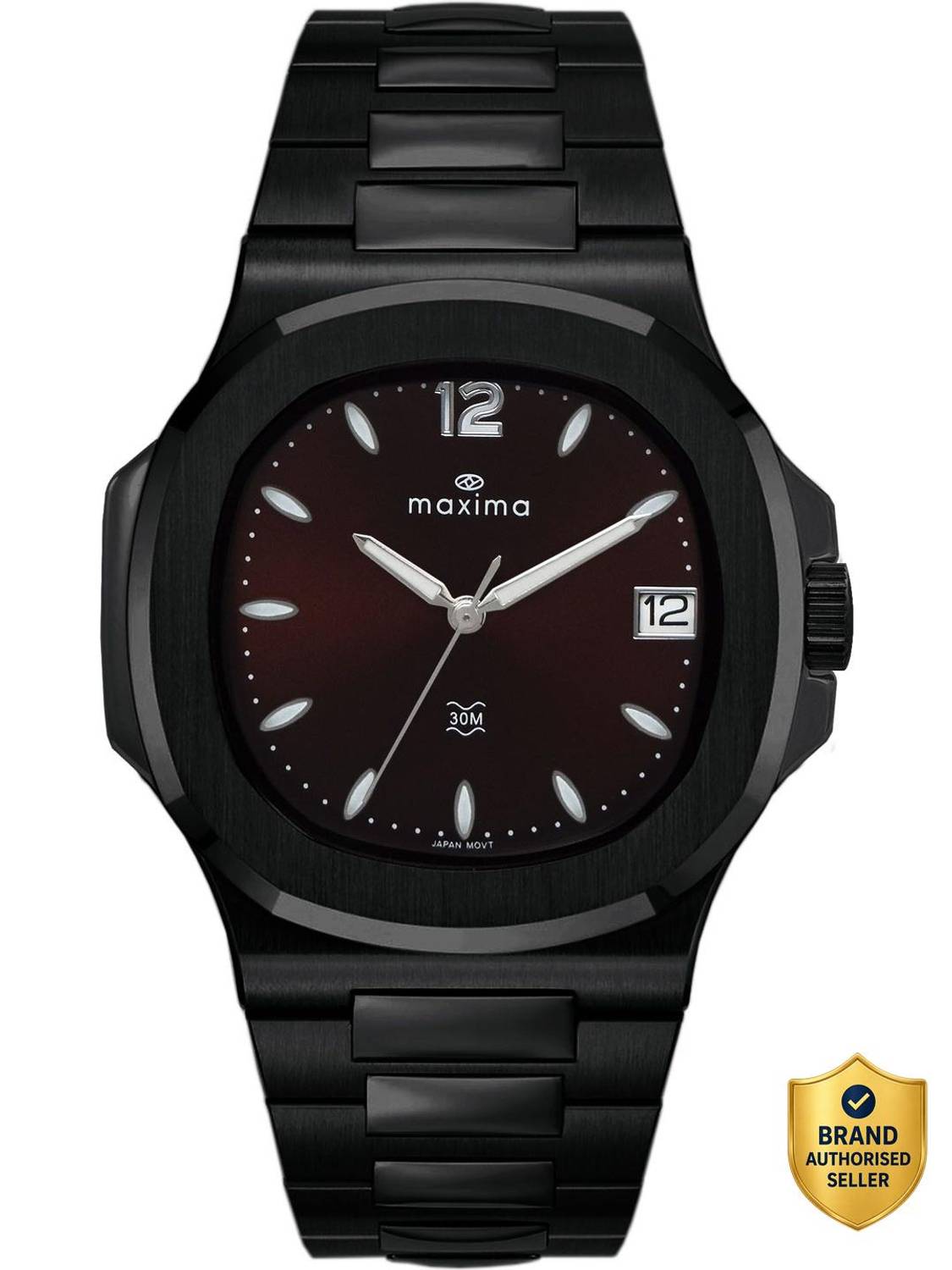 MAXIMA Apex Collection Black Analog Watch - Men - Image 1