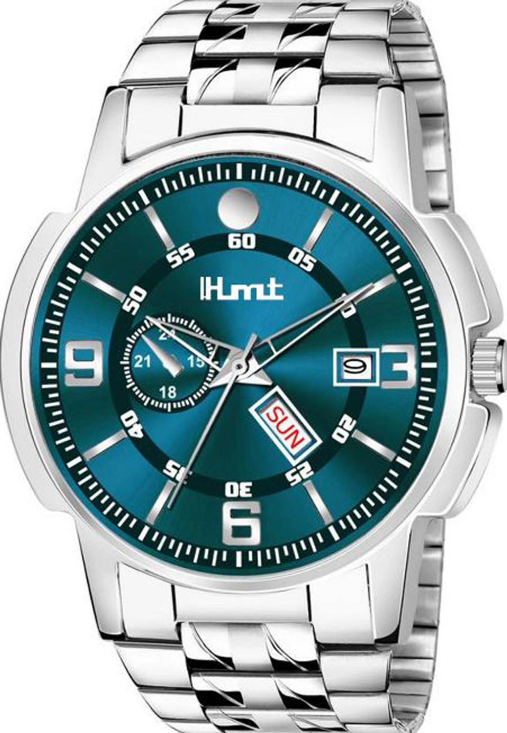 Image of HMT DLX HMDLX-BG3-2022-03 Trending HMTS Green Mens Watch-Watches & Branded Quartz and Wrist Ghadi For Men Analog Watch - For Men