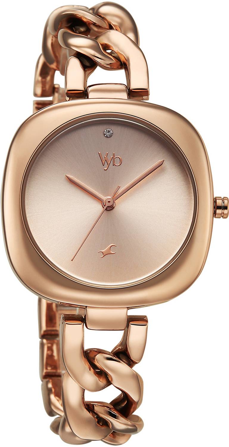 Fastrack Vyb Spotlight Rose Gold Watch - Women - Image 2