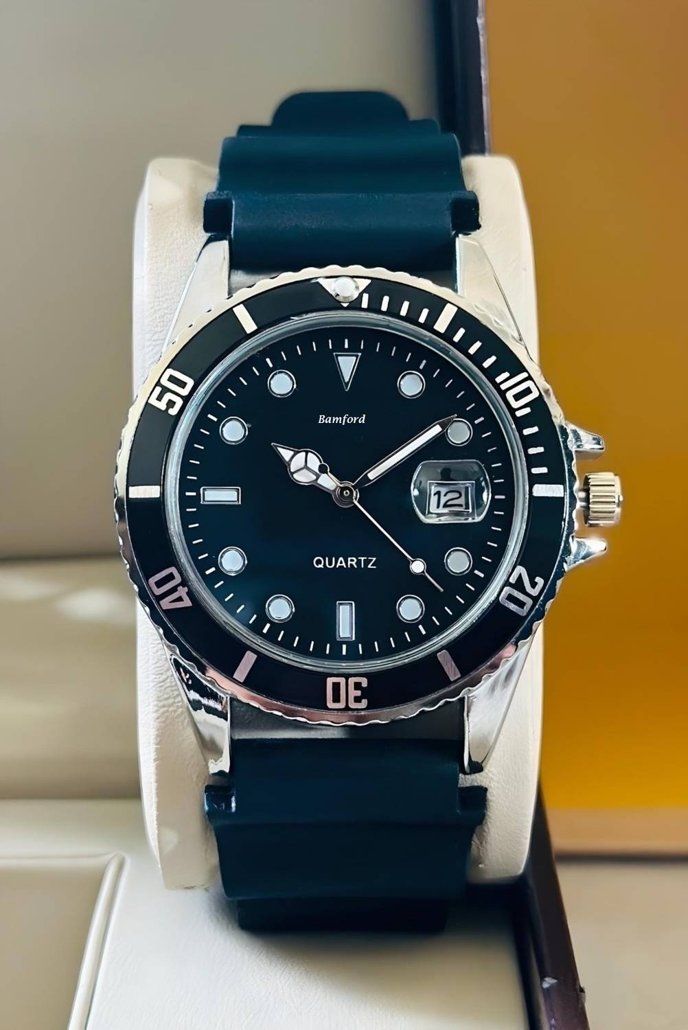 Bamford 421gggg New Classy Look Black Dial Premium quality Analog Quartz Watch - For Men Analog Watch  - For Men