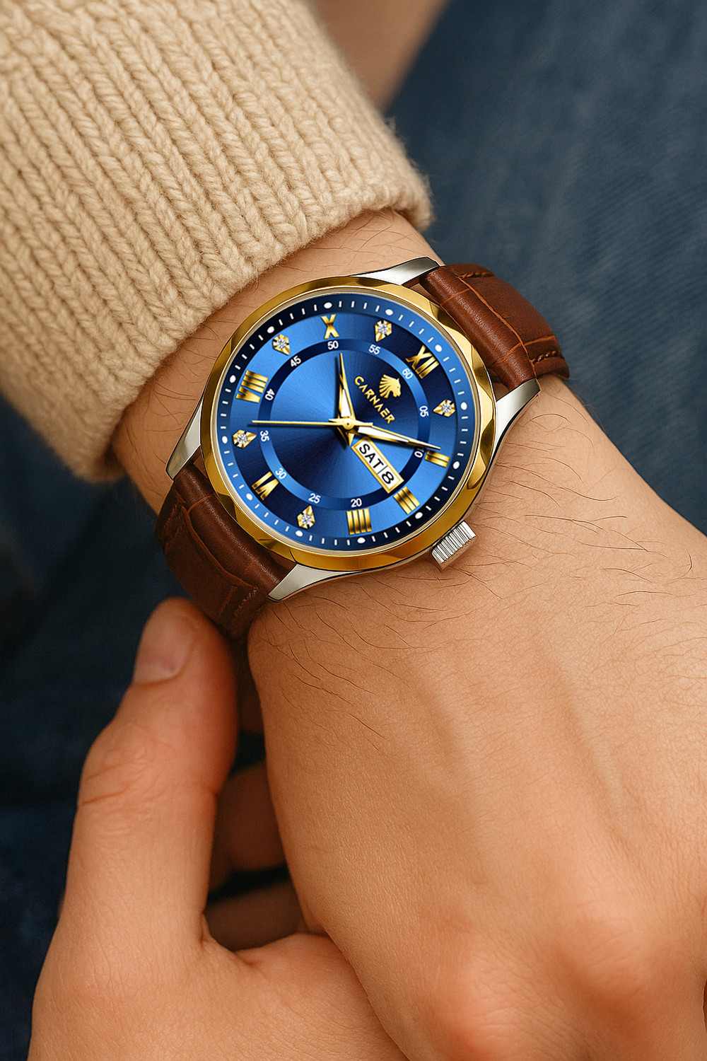 Image of Carnaer Wrist Watch for men , boys, gents Imperium Analog Watch - For Men