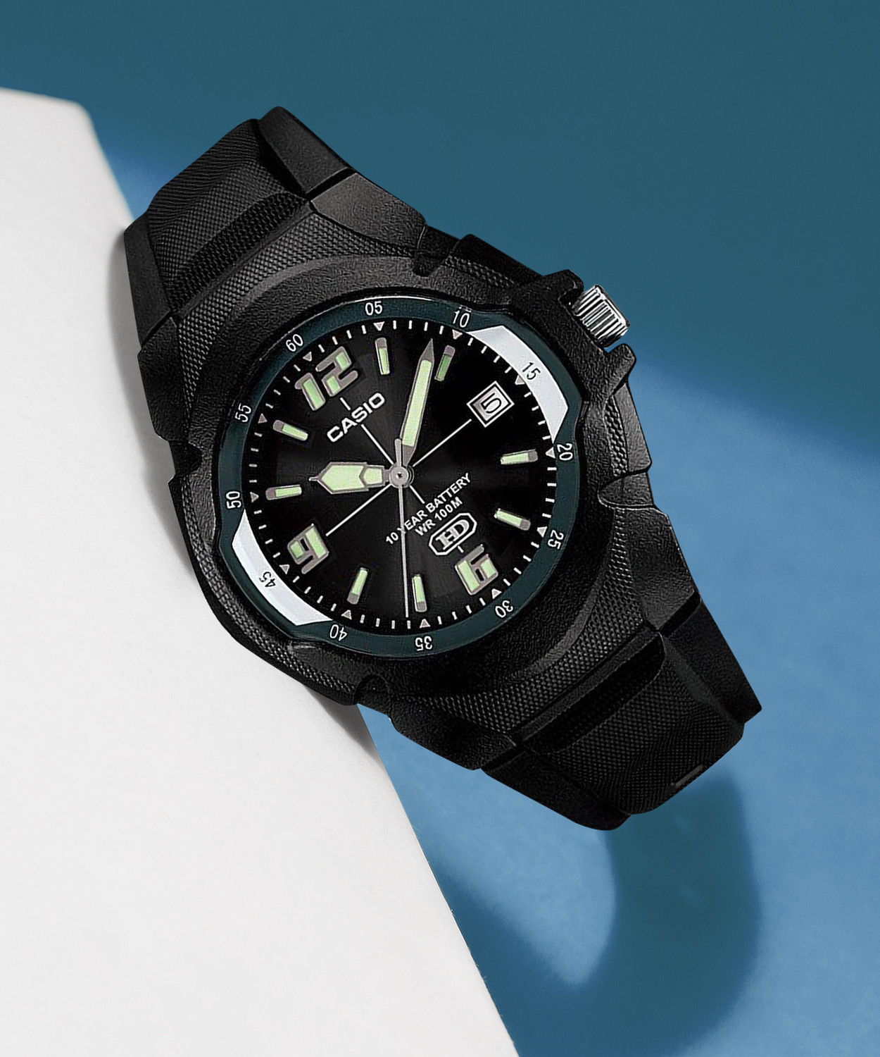 Image of CASIO MW-600F-1AVDF Youth Analog ( MW-600F-1AVDF ) Analog Watch - For Men