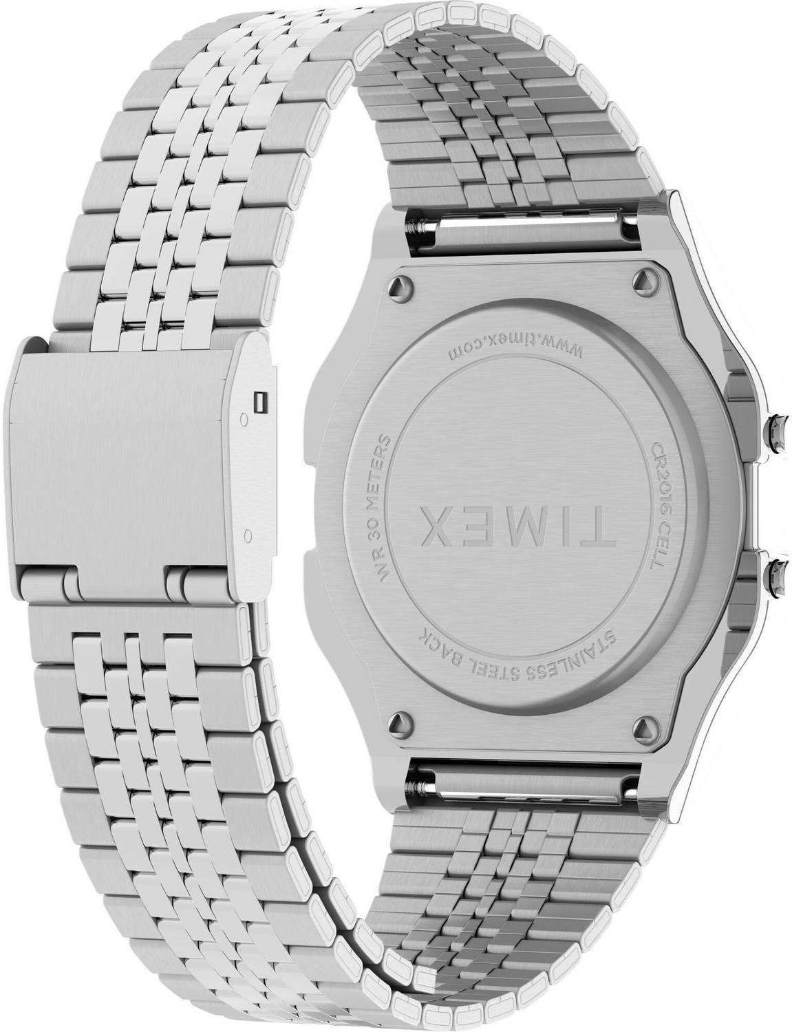 TIMEX 80 Tonneau 34mm Grey Dial Digital Watch - Image 5