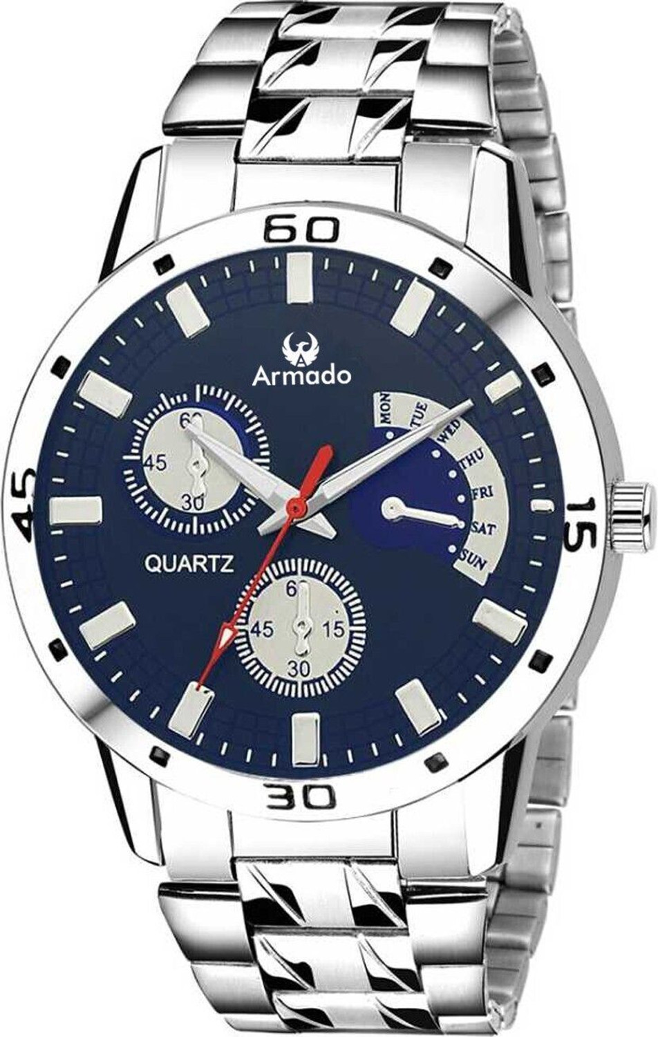 Image of ShopGlobal 710-BLU 2024-64 Analog Watch - For Men