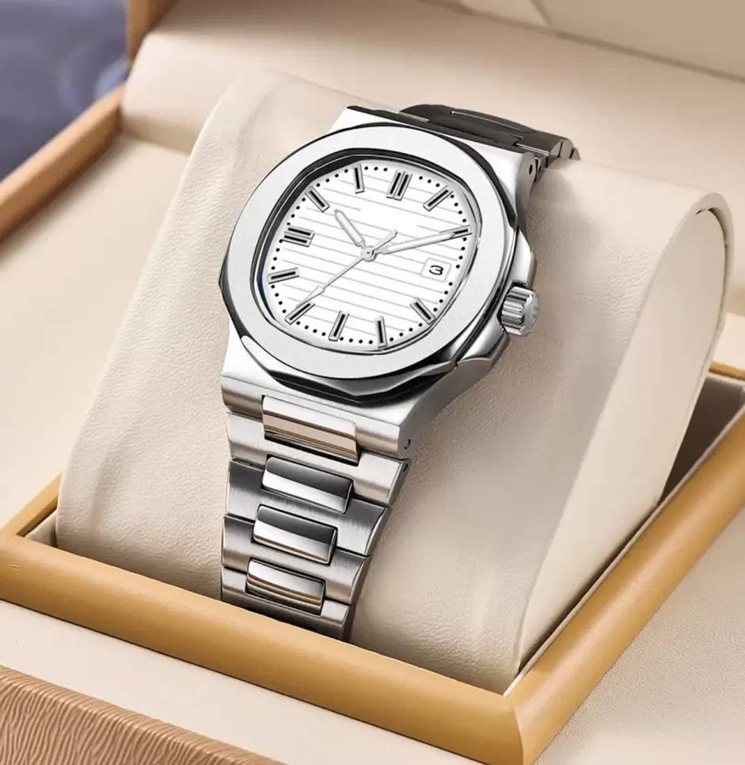 ZIANICO DRM020 White Dial Men's Watch - Image 4