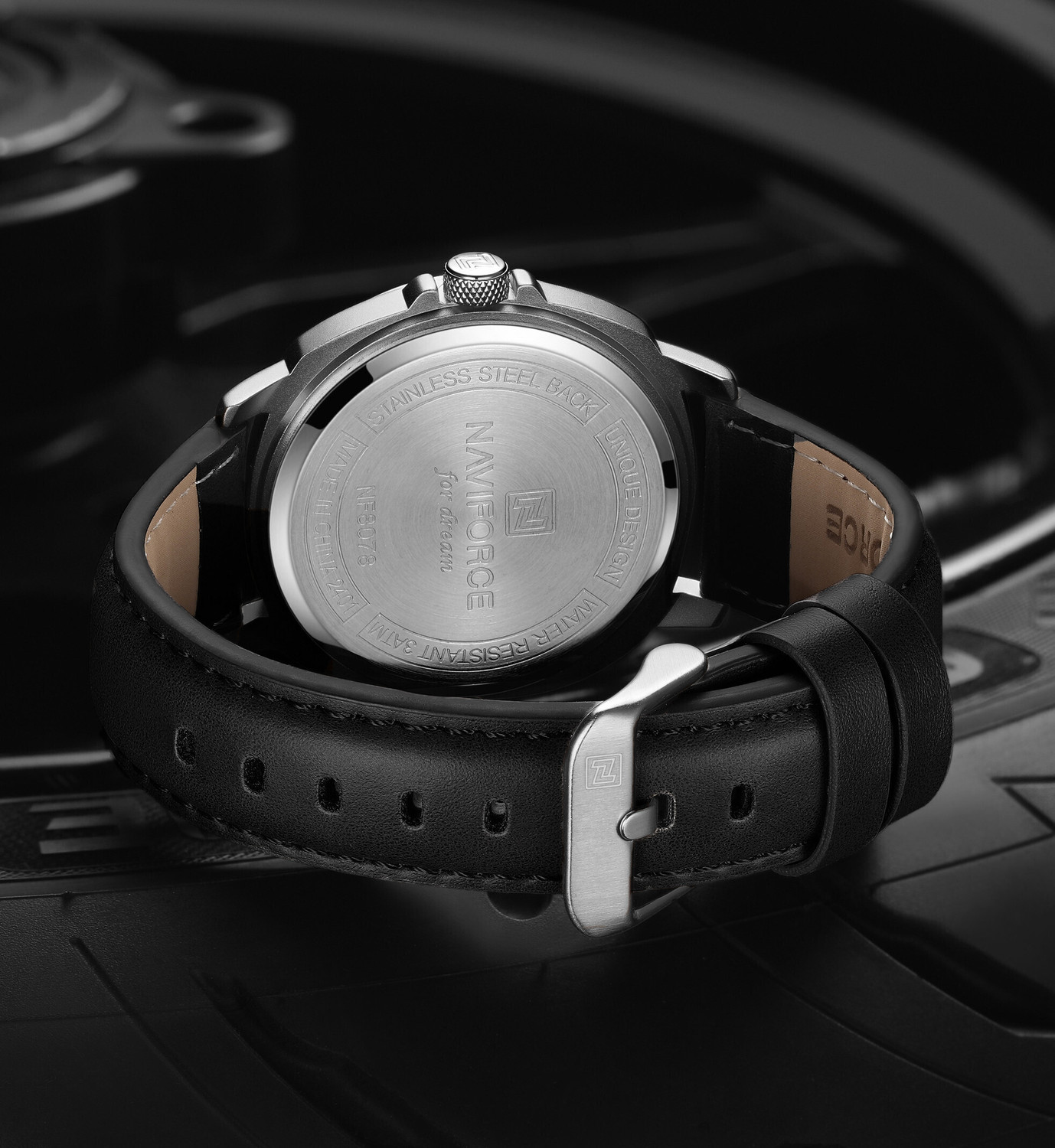 Image of NAVIFORCE NF8078 NF8078SWB Analog Watch - For Men