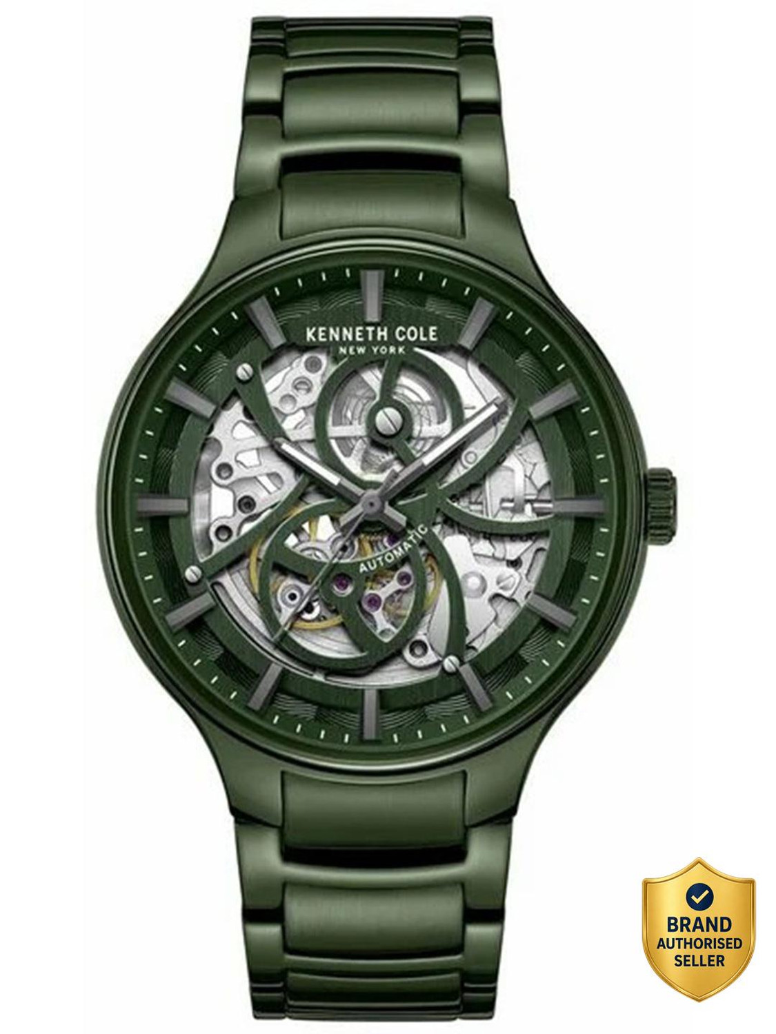 Image of Kenneth Cole Black Round Dial Leather Watch For Men Analog Watch - For Men