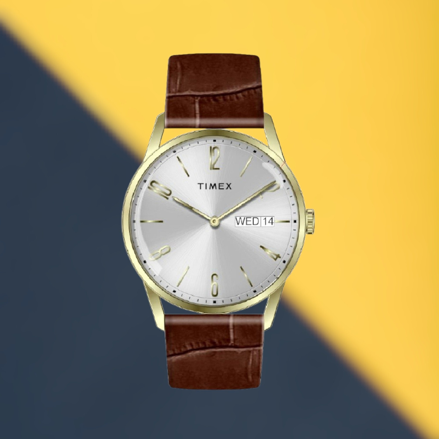 Image of TIMEX TWEG25508 Trendline Round 41mm Silver Dial Analog Watch - For Men
