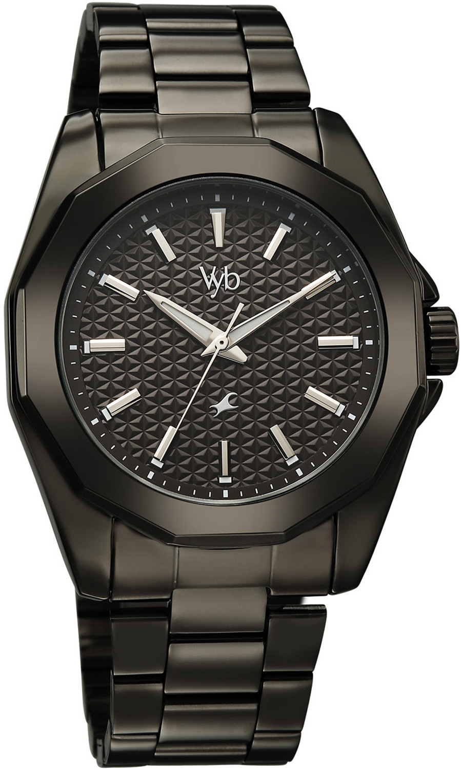 Image of Fastrack Fastrack Vyb Challenger Fastrack Vyb Challenger Quartz Lt Gun Dial Gun Stainless Steel Strap Analog Watch - For Men