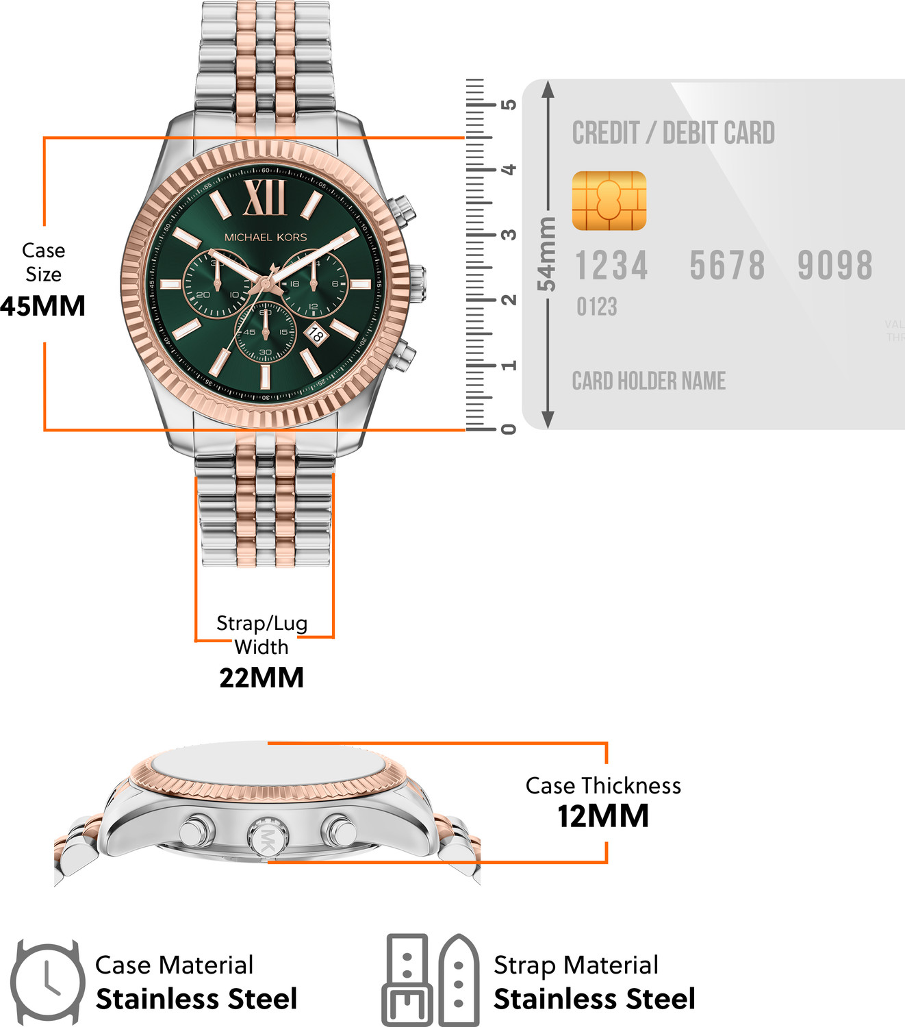 Image of MICHAEL KORS Lexington Lexington Analog Watch - For Men