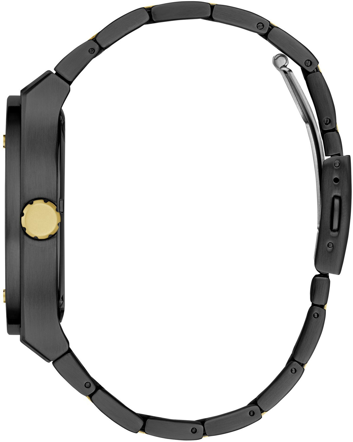 Image of GUESS GW0795G3 Jet Black Round Dial Analog Watch - For Men