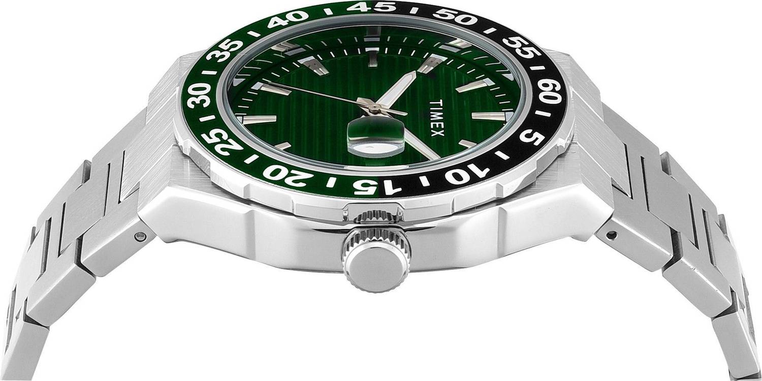 TIMEX Men's Green Dial Analog Watch with Date Display - Image 5