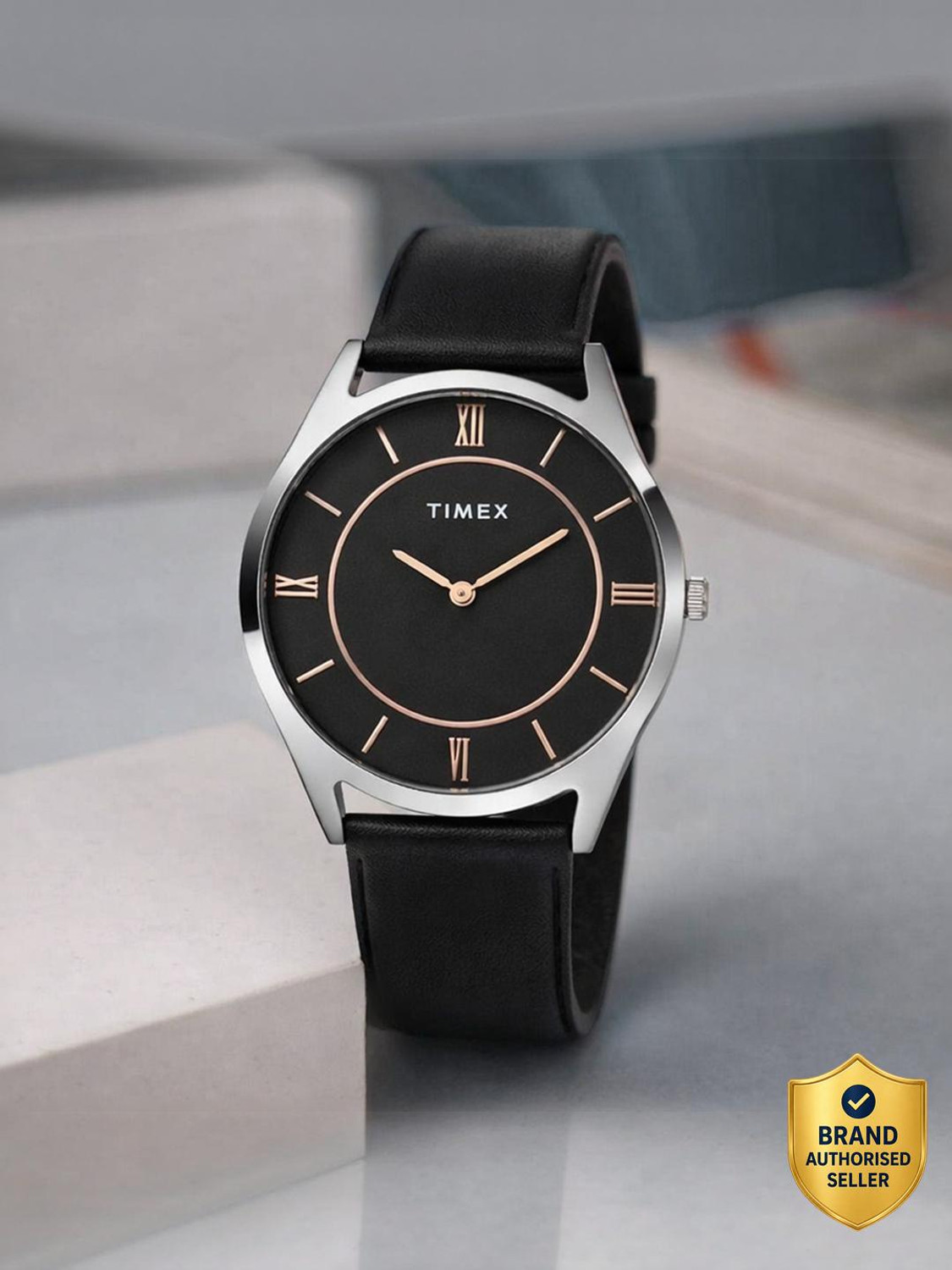Image of TIMEX Black Dial Analog Watch - For Men