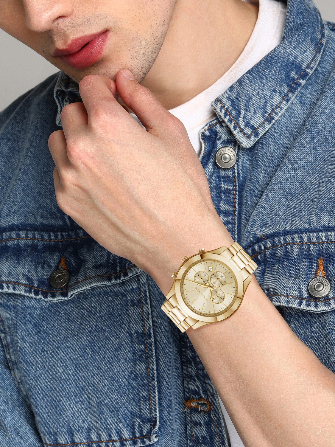 Image of MICHAEL KORS Slim Runway Slim Runway Analog Watch - For Men