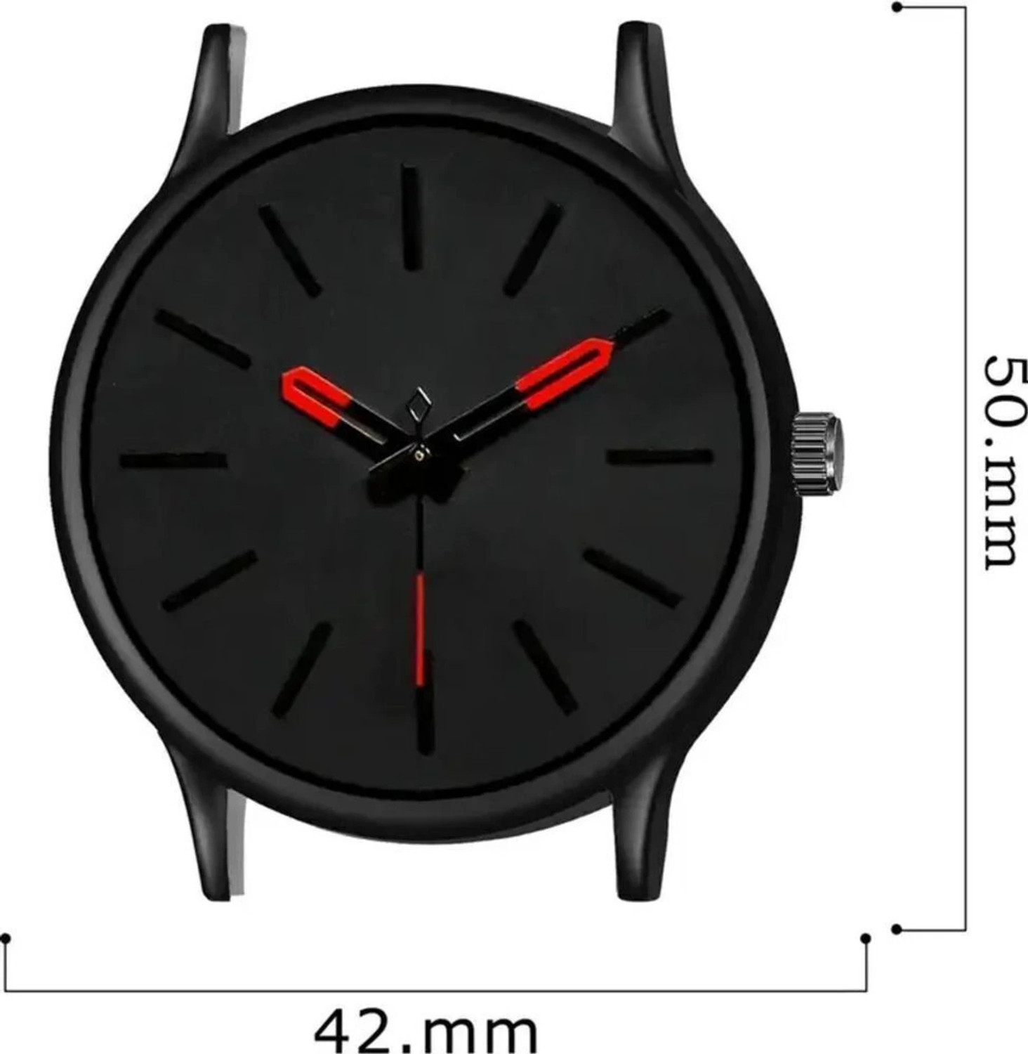 Image of SABHIX Black Dial Red Kata Analog Watch for Men With White Silicone Strap Analog Watch - For Men REWHI-S3