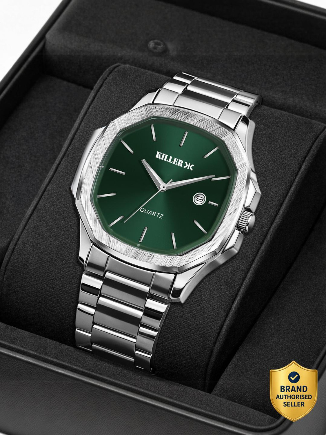 Image of KILLER UNISEX Date Function Working Free Size Adjutable Chain Lock Premium Quality UNISEX Date Function Working Free Size Adjutable Chain Lock Premium Quality Analog Watch - For Men