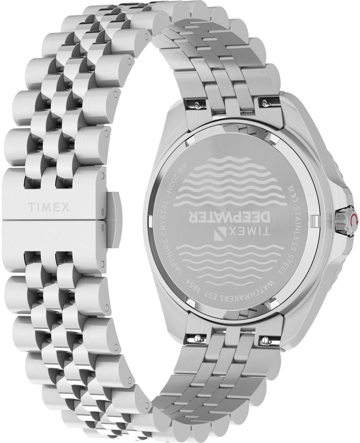 Image of TIMEX TW2Y64500IK Deepwater Arctic Round 41mm Black Analog Watch - For Men